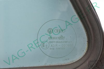 Vitre porte arrière gauche avec joint 193845215A 193845217A Golf 2 Jetta 2 - Image 1