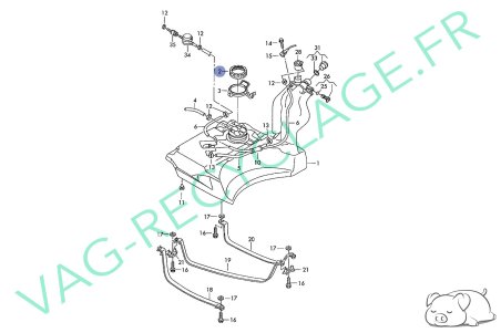 Ecrou pompe à essence 321201375A pour Audi A1 A2 A3 A4 A6 TT Audi 80 100 - Image 4