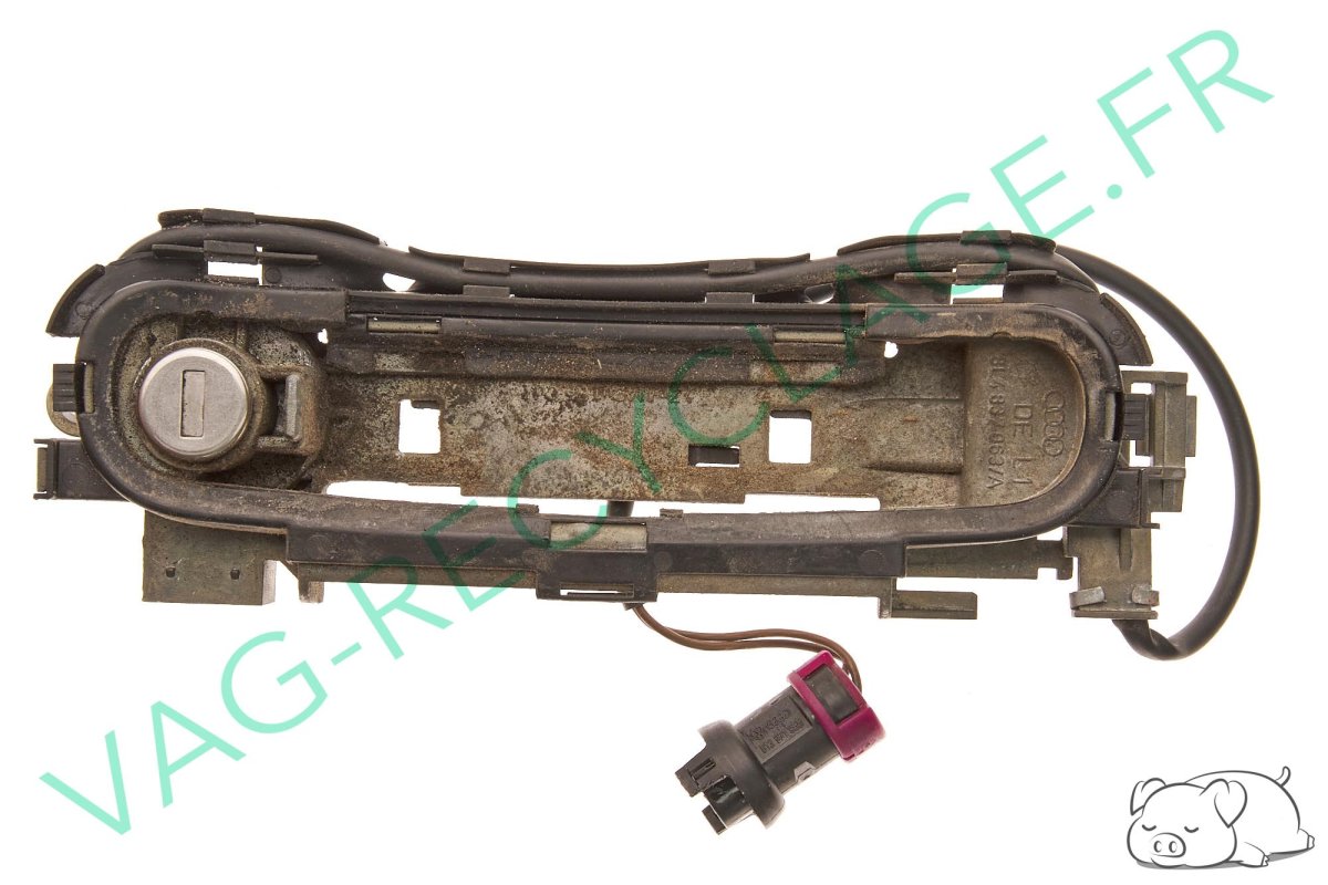 Support poignée porte extérieure gauche 8L4837063A Audi A3 8L A4 B5 A8 D2 RS4 - Image 1