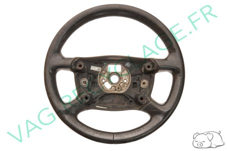 Volant cuir 4 branches 8Z0419091E pour Audi A2 A3 8L A6 C5 A8 D2 (moyen) - Image 1