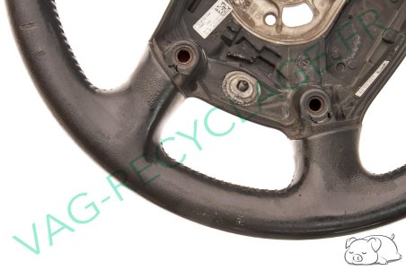 Volant cuir 4 branches 8Z0419091E pour Audi A2 A3 8L A6 C5 A8 D2 (moyen) - Image 3