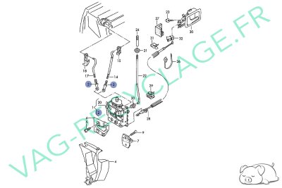 Raccord serrure de porte 4A0837171 Audi 100 Audi A3 8L A4 B5 A6 C4 A8 D2 RS4 - Image 3