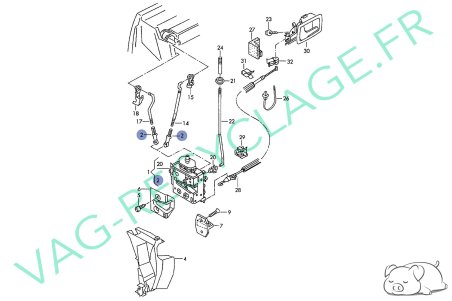 Raccord serrure de porte 4A0837171 Audi 100 Audi A3 8L A4 B5 A6 C4 A8 D2 RS4 - Image 3