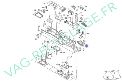 Vide-poches console centrale 8L0864131 pour Audi A3 8L Phase 2 - Image 5