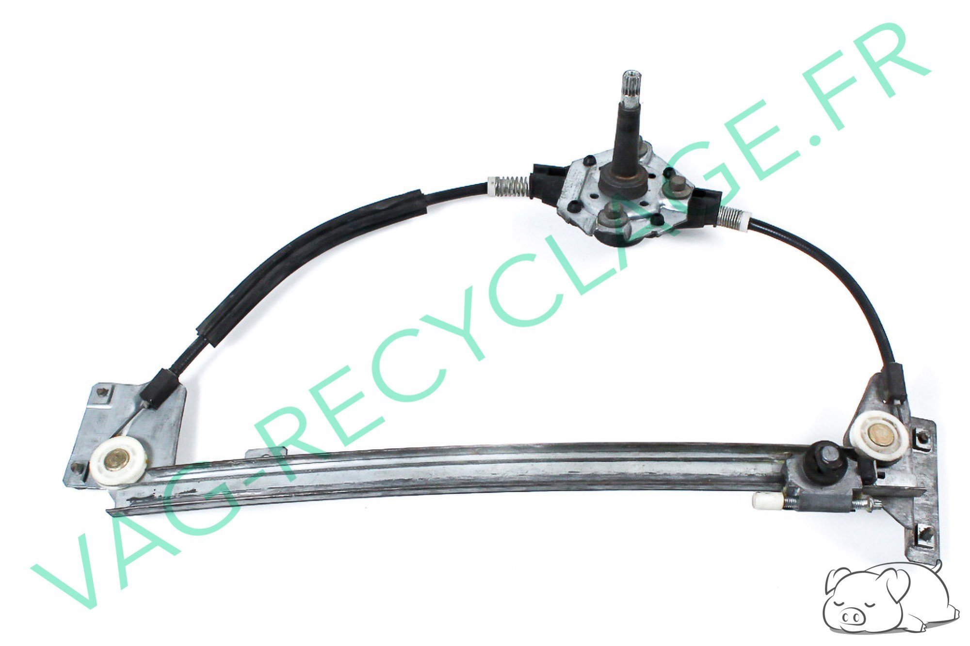 Remonte-vitre manuel arrière droit pour Audi 100 C3 - Image 1