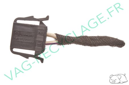 Fiche connecteur 2 pôles 191972752 Golf 3 Corrado Passat Vento Transporter T4 - Image 1