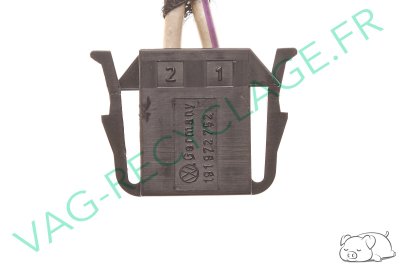 Fiche connecteur 2 pôles 191972752 Golf 3 Corrado Passat Vento Transporter T4 - Image 3