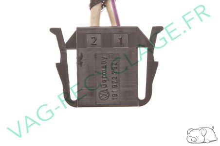 Fiche connecteur 2 pôles 191972752 Golf 3 Corrado Passat Vento Transporter T4 - Image 3