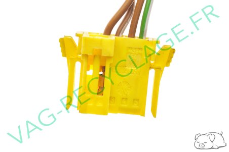 Fiche plate airbag 5 pôles jaune 1J0973605B pour Volkswagen Seat Skoda Audi - Image 2