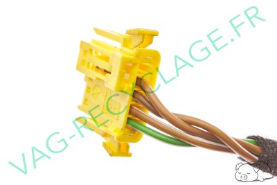 Fiche plate airbag 5 pôles jaune 1J0973605B pour Volkswagen Seat Skoda Audi - Image 5
