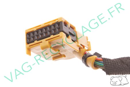 Fiche prise faisceau marron 443971883A pour Audi Seat Skoda Volkswagen - Image 3