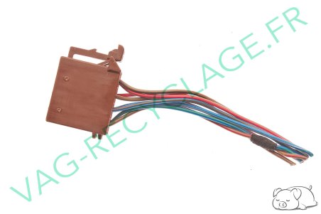 Boitier fiches plates 8 pôles marron 357035447A Volkswagen Seat Skoda Audi - Image 1