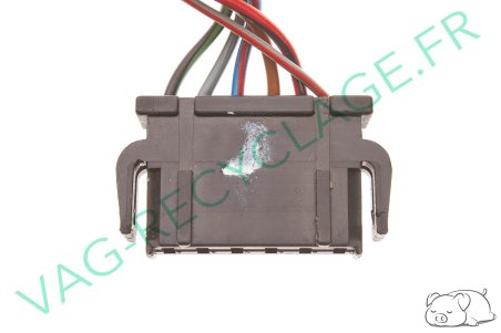 Fiche plate 6 pôles noire 893971636 pour Volkswagen Seat Skoda Audi - Image 2