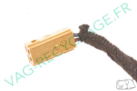 Fiche faisceau 2 pôles marron 8D0972623 pour Audi Seat Skoda Volkswagen - Image 1