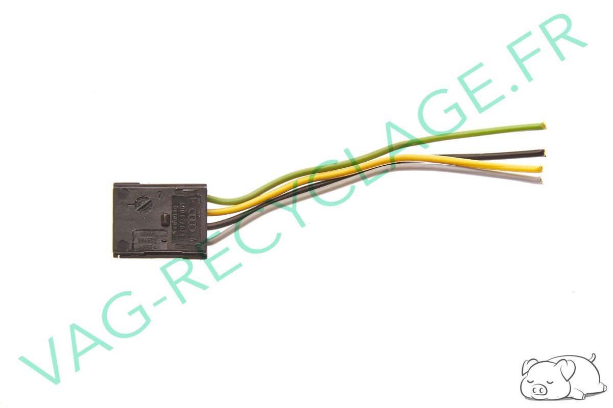 Fiche faisceau 4 pôles 4D0972623 pour Audi Seat Skoda Volkswagen - Image 1