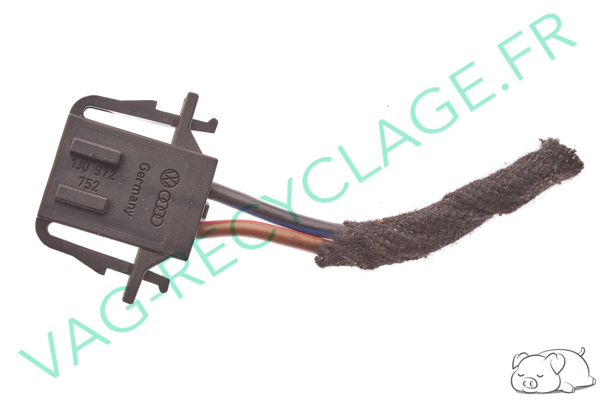 Fiche faisceau 2 pôles 1J0972752 pour Audi Seat Skoda Volkswagen - Image 1