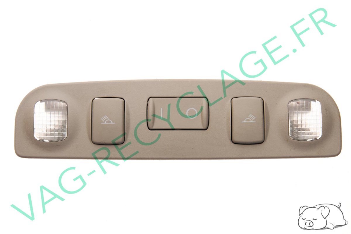 Plafonnier et lampe de lecture arrière 8L4947111 Audi A3 8L (couleur Platine) - Image 1