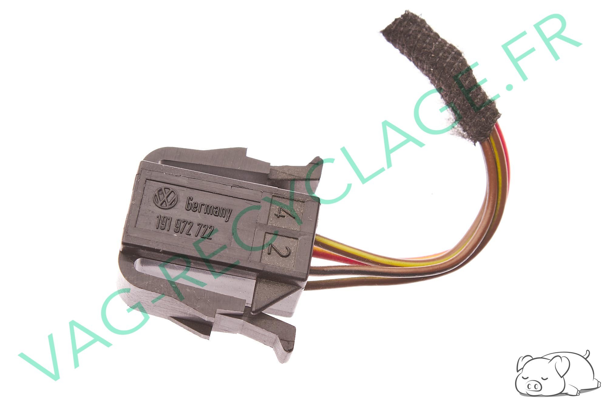 Fiche faisceau 4 pôles 191972722 Golf 2 Golf 3 Corrado Passat Transporter Polo - Image 1