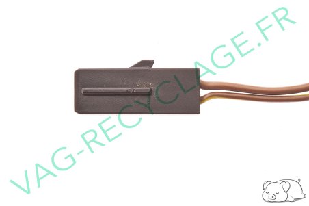 Fiche faisceau 2 pôles noir 1H0973121C pour Audi Seat Skoda Volkswagen - Image 3