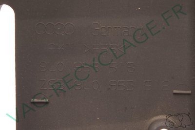 Cache colonne direction partie basse 8L0953512 Audi A3 8L Phase 2 (Soul noir) - Image 5