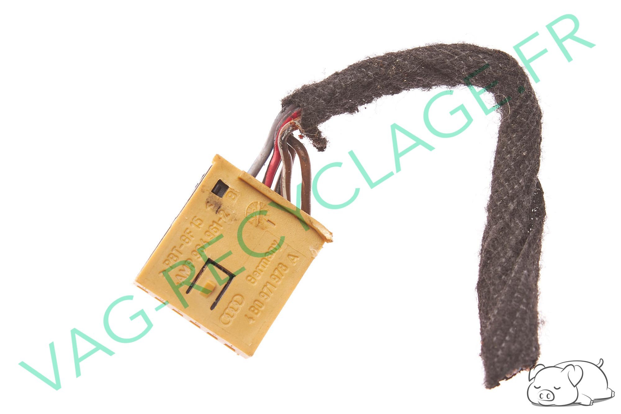 Fiche faisceau 6 pôles marron 4B0971978A pour Audi A3 8L A4 B5 B6 B7 A6 C5 TT - Image 1