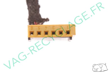 Fiche faisceau 6 pôles marron 4B0971978A pour Audi A3 8L A4 B5 B6 B7 A6 C5 TT - Image 3