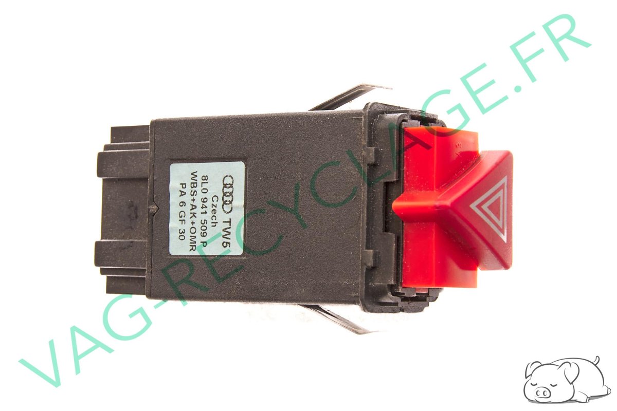 Bouton de warning signal de détresse 8L0941509P pour Audi A3 8L - Image 1