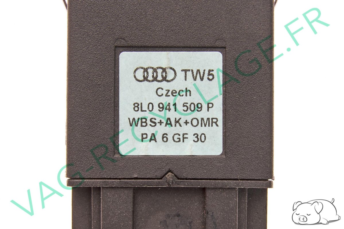 Interrupteur Feux De Détresse Pour Audi A2 (2000-2005) – Réf. 8Z0941509B – Neuf