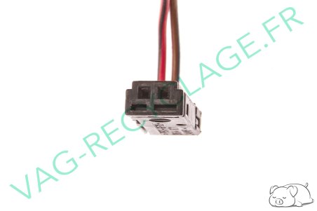 Fiche faisceau 2 pôles noire 8D0972623 pour Audi Seat Skoda Volkswagen - Image 3