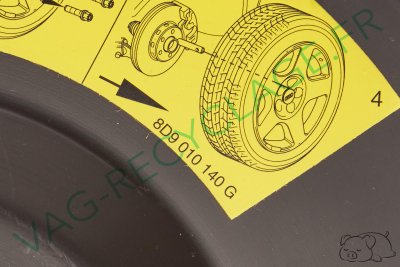 Cache boite à outils roue de secours 8D9012116 Audi A3 8L A4 B5 B6 B7 A6 RS6 - Image 3