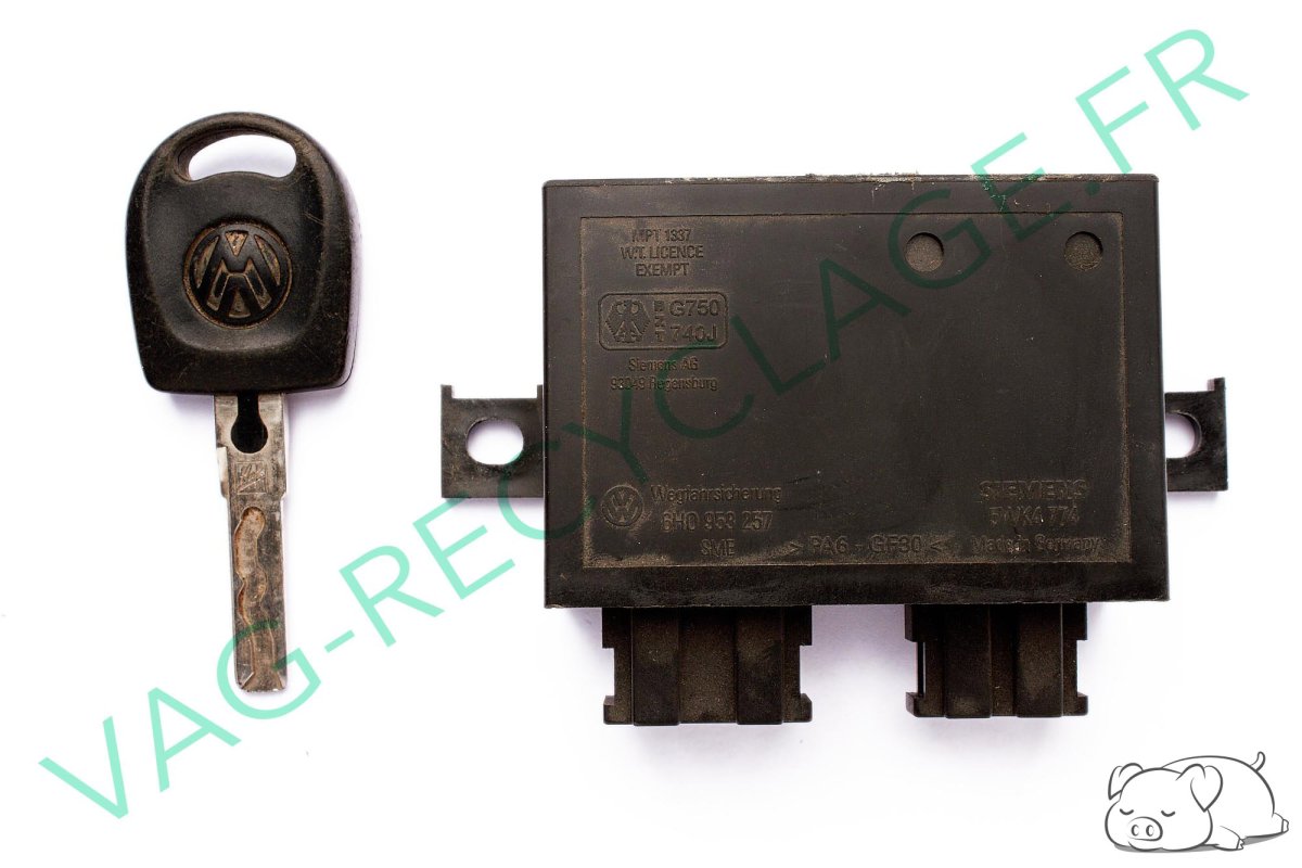 Boitier Immotronic + puce 6H0953257 Golf 3 Cab Golf 4 Cab Polo 3 Transporter - Image 1