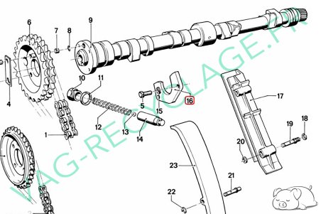 Blocage axes culbuteurs moteur M10 1427307 E21 E30 E12 E28 2002 NK - Image 3