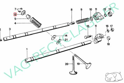 Coupelle ressort soupape moteur M10 / M30 1252899 Bmw E21 E30 E12 E28 E34 E23 - Image 4