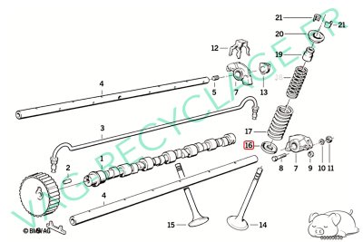 Coupelle inf. ressort de soupape 11340626116 Bmw 2002 E21 E30 E12 E28 E24 E23 - Image 4