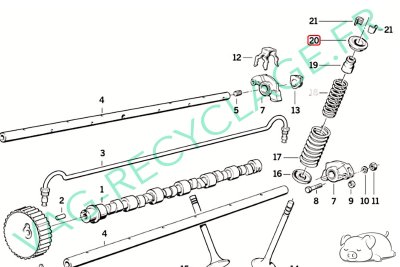 Coupelle ressort soupape moteur M20 11341280649 Bmw E21 E30 E12 E28 - Image 4