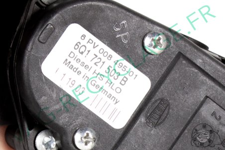 Pédale accélérateur électrique Golf 4 5 Polo 4 New Beetle Fox Bora 6Q1721503B - Image 3