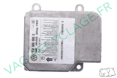 Module calculateur boitier airbag 1C0909605K pour Volkswagen Polo 4 et Fox - Image 1
