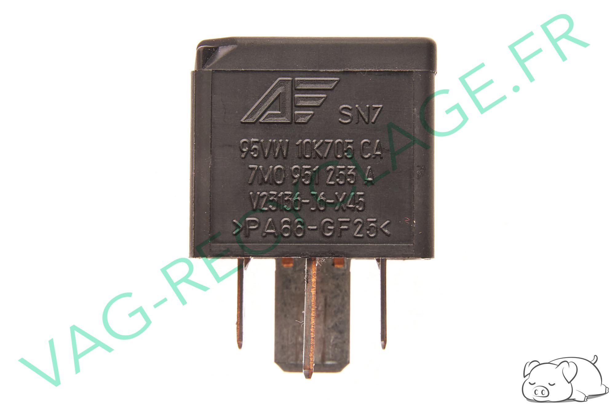 Relai N. 100 7M0951253A 95VW 10K705 CA pour Volkswagen Audi Seat Skoda  - Image 1