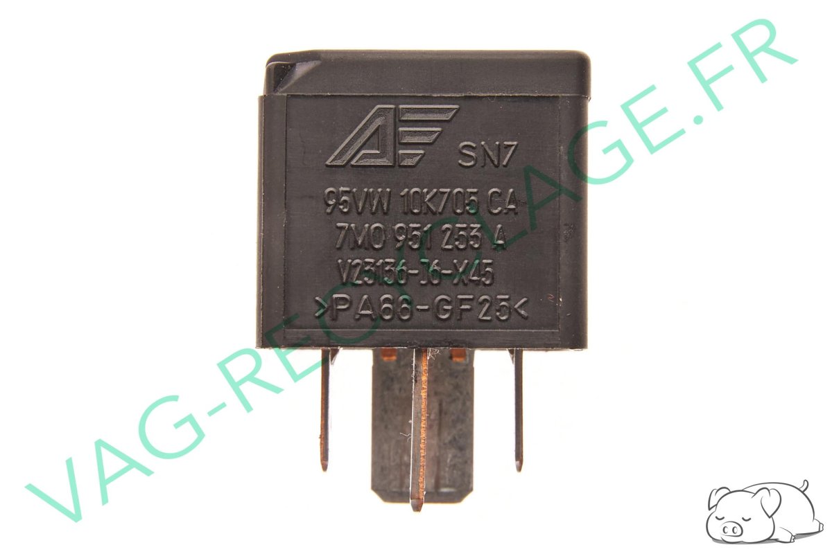 Relai N. 100 7M0951253A 95VW 10K705 CA pour Volkswagen Audi Seat Skoda  - Image 1