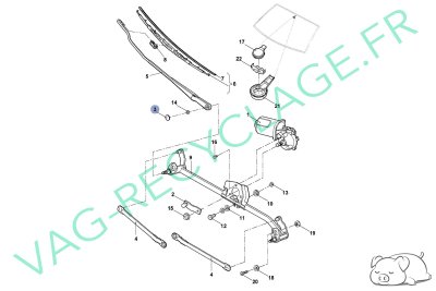 Cache boulon de bras essuie-glace 1J0955205A Audi Volkswagen Seat Skoda - Image 4