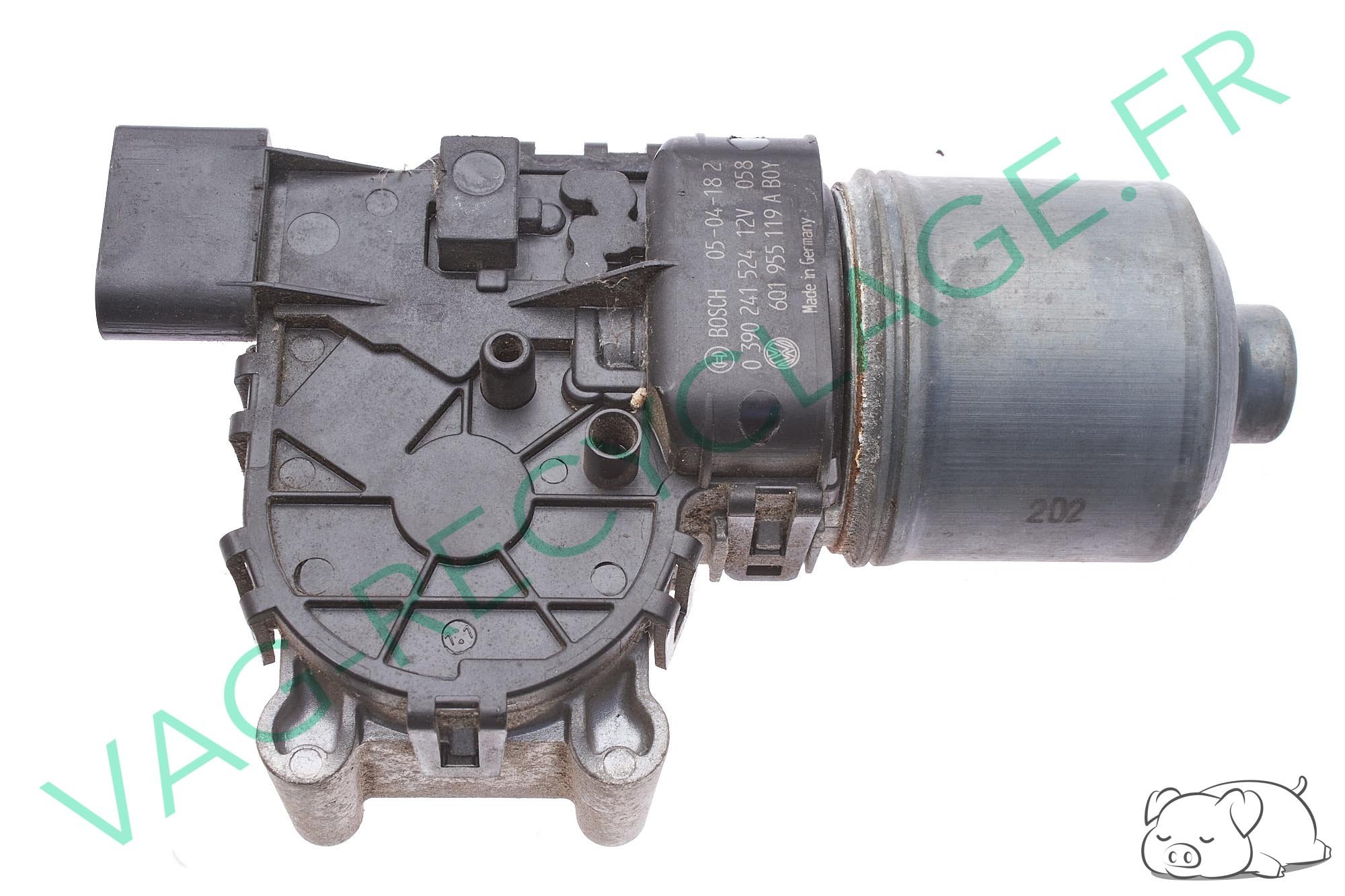 Moteur essuie-glace avant 6Q1955119A BOSCH 0390241524 pour Polo 4 9N 9N3 - Image 1