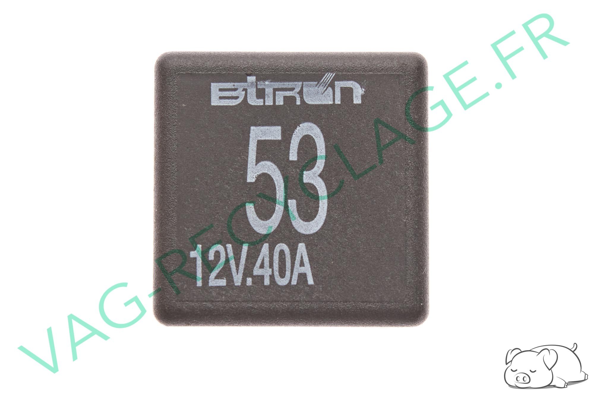 Relai N°53 141951253B 12V 40A Bitron pour divers modèles Audi Seat Volkswagen - Image 1
