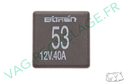 Relai N°53 141951253B 12V 40A Bitron pour divers modèles Audi Seat Volkswagen - Image 1