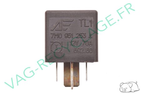 Relai N.100 70 Ampères 7M0951253A pour Volkswagen Audi Seat Skoda - Image 1
