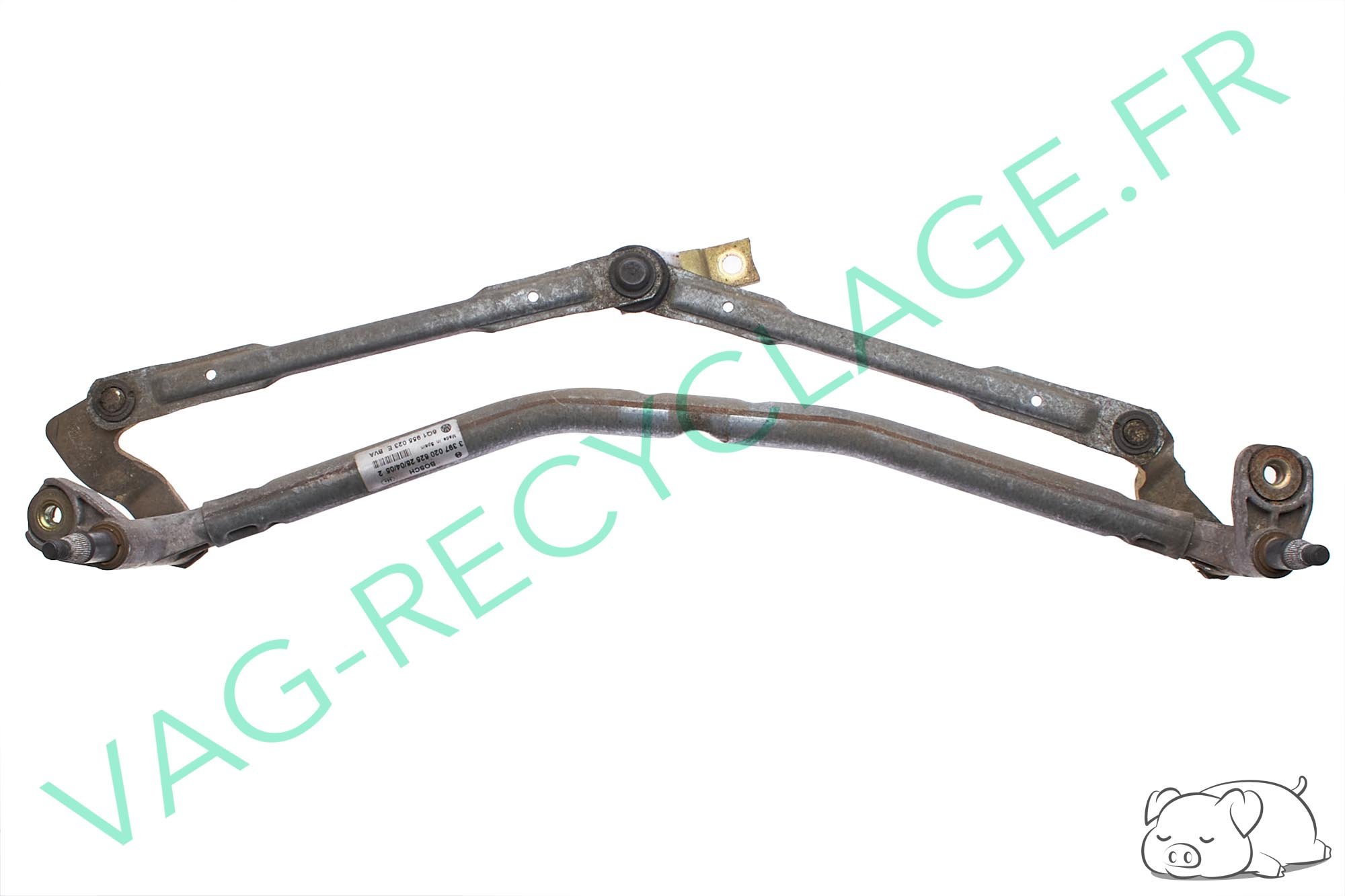 Mécanisme d'essuie-glace avant Bosch 6Q1955023E pour Polo 4 9N 9N3 - Image 1