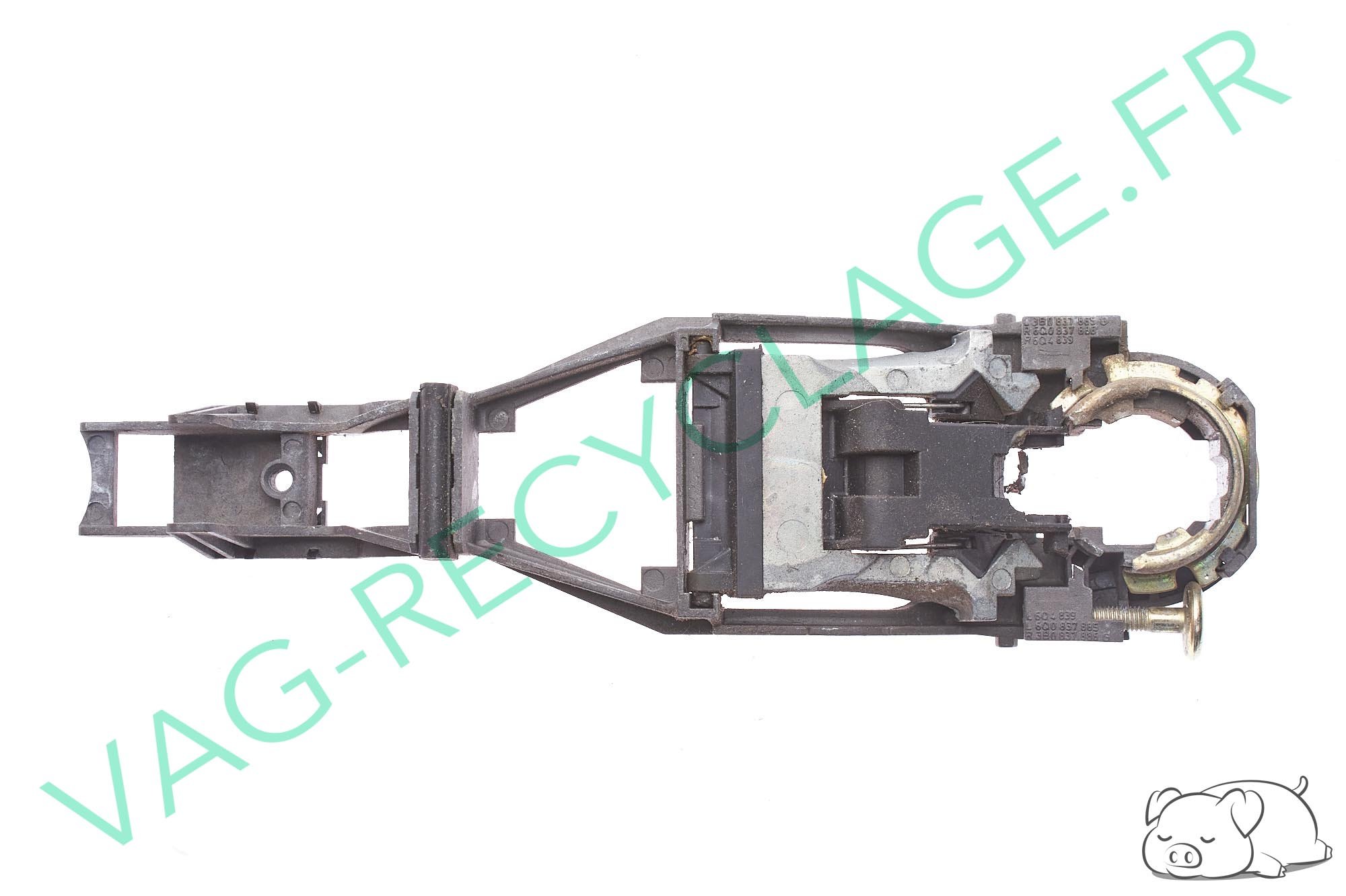 Mécanisme poignée de porte extérieure gauche 6Q0837885 Polo 4 9N 9N3 et Fox - Image 1