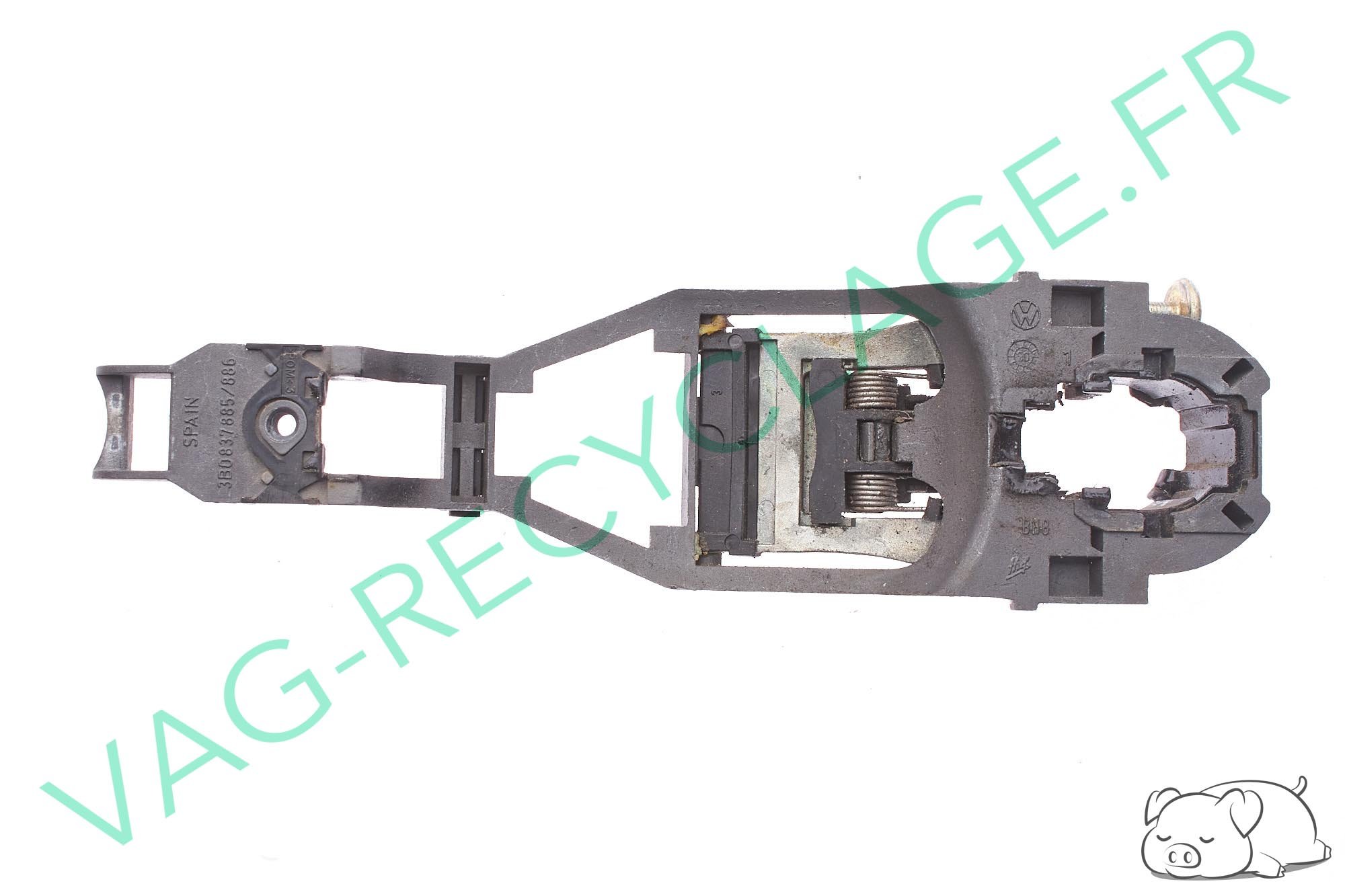 Mécanisme poignée de porte extérieure droite 6Q0837886 Polo 4 9N 9N3 et Fox - Image 1