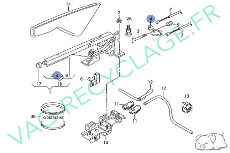 Palonnier câbles de frein à main 1J0711399A Audi A3 8P 8L Audi RS3 Audi TT - Image 4