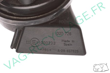 Avertisseur sonore klaxon 6Q0951223E pour Volkswagen Polo 4 9N 9N3 - Image 4