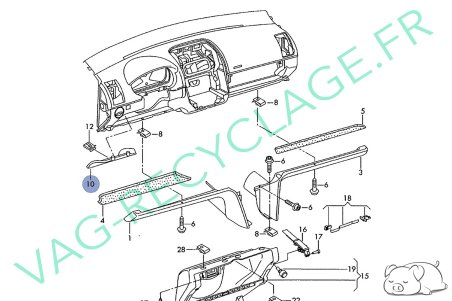 Cache fusibles 6Q1857504A pour Volkswagen Polo 4 9N 9N3 - Image 5